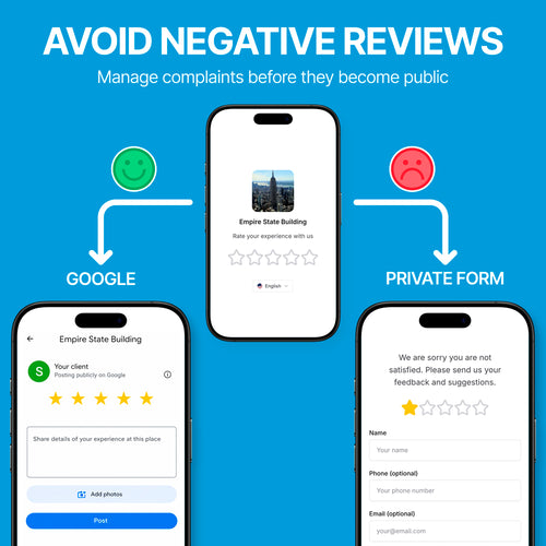 Pack of 5 Google Review NFC Cards