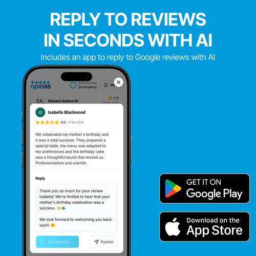 Pack of 5 Google Review NFC Cards